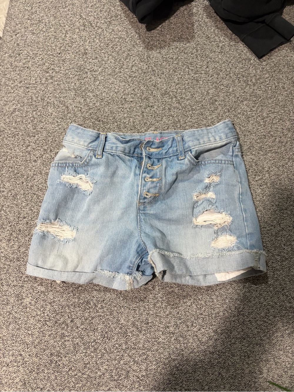 Light Blue Distressed Denim kids Shorts